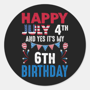 4:e och ja, det är min amerikanska patrioti i 6e runt klistermärke