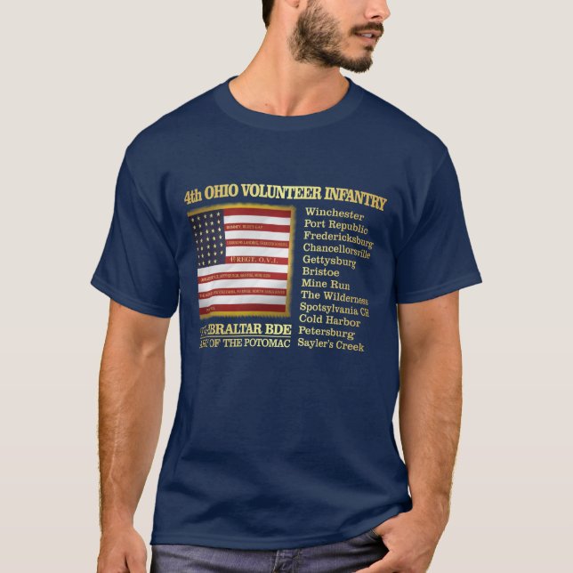 4:e Ohio Volunteer Infantry (BH) T-shirt (Framsida)
