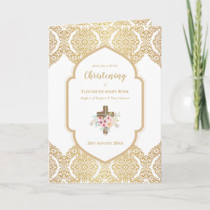 4:e sidan CHRISTENING Inbjudan och Program Guld Or