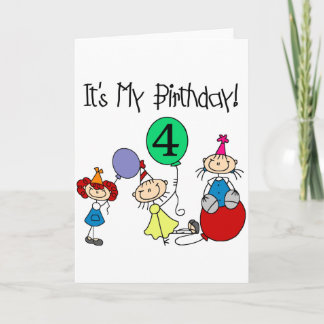 4:e stift Kids Party, dagskjortor och presenter Kort