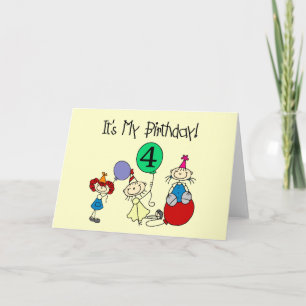 4:e stift Kids Party, dagskjortor och presenter Kort