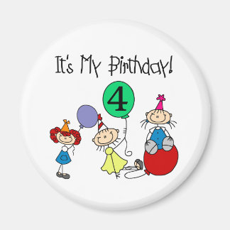 4:e stift Kids Party, dagskjortor och presenter Magnet