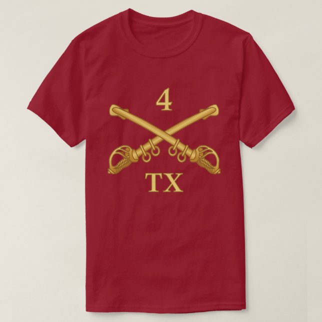 4:e Texas Cavalry T Shirt (Design framsida)