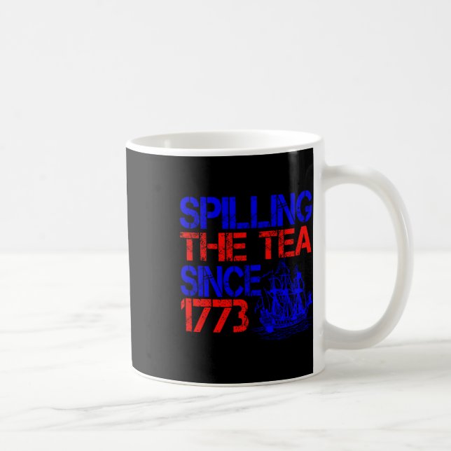 4:e uppdelningen av Tea sedan 1773 fjärde juli Kaffemugg (Höger)