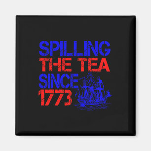 4:e uppdelningen av Tea sedan 1773 fjärde juli Magnet