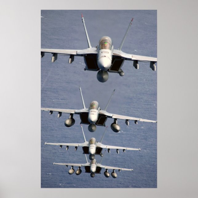 4 FA-18 Toppen Hornets Skriv ut Poster (Framsidan)