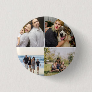 4 familjefoto Collage Anpassad Knapp