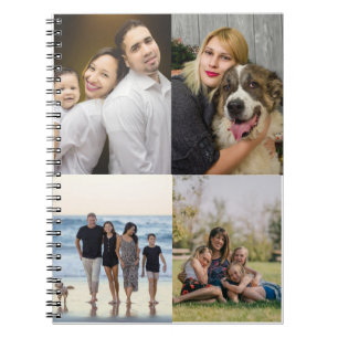 4-familjens fotokollage-Anpassningsbar Anteckningsbok