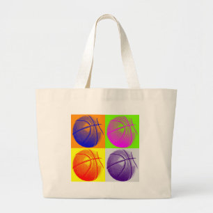 4 Färg Art Basketboll Jumbo Tygkasse