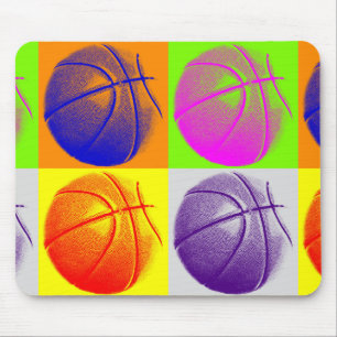 4 Färg Art Basketboll Musmatta