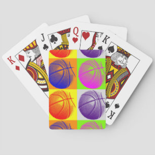 4 Färg Art Basketboll Spel Kort