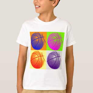 4 Färg Art Basketboll T-shirt