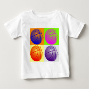 4 Färg Art Basketboll T Shirt