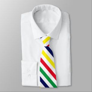4 Färg Diag Rand Red Blue Gult Grönt Wht Slips