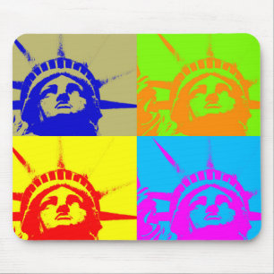 4 Färg Pop Art Dam Liberty Musmatta