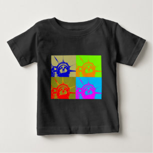 4 Färg Pop Art Dam Liberty Tee
