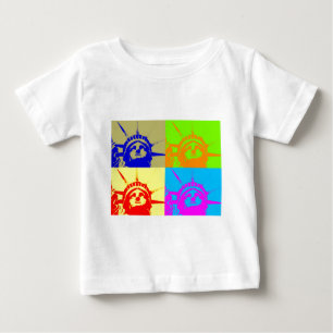 4 Färg Pop Art Dam Liberty Tee