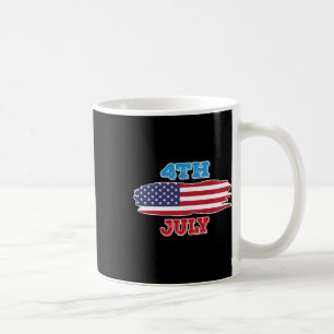 4 fjärde juli Amerikanska Flagga För manar kvinnor Kaffemugg