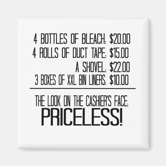 4 Flaskor blekmedel: $20,00 4 Rullar Duktband: Magnet (Framsidan)