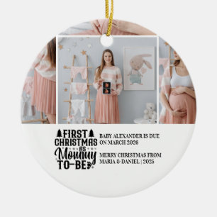 4 Foto Blivande Mamma Jul Graviditet Julgransprydnad Keramik