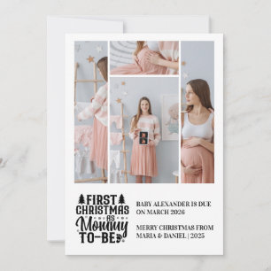 4 Foto Blivande Mamma Jul Graviditet Julkort