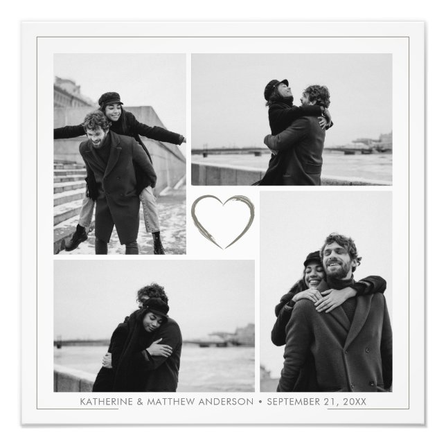 4 Foto Collage Jubileum Foto Förstoring (Framsidan)