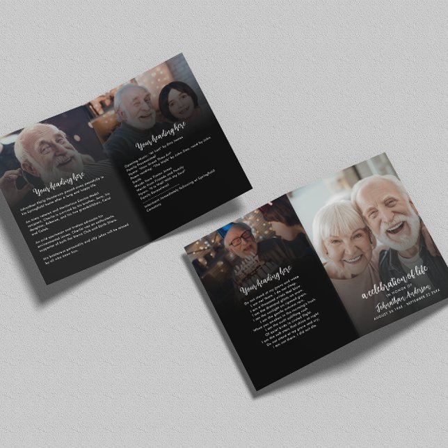 4-foto Firande av Life / Funeral / Memorial Program (Skapare uppladdad)