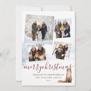 4 Foto God Jul Vinterräv Julkort