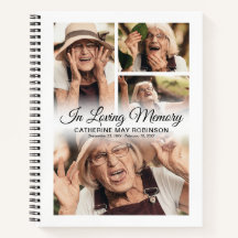 4 foto in Loving Memory Funeral Guest Bok