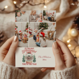 4 Foto Rosa Nutcracker jul Wonderland Glob Julkort