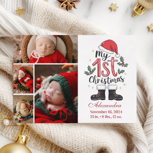 4 Foto Söt Santa Baby 1:a julen