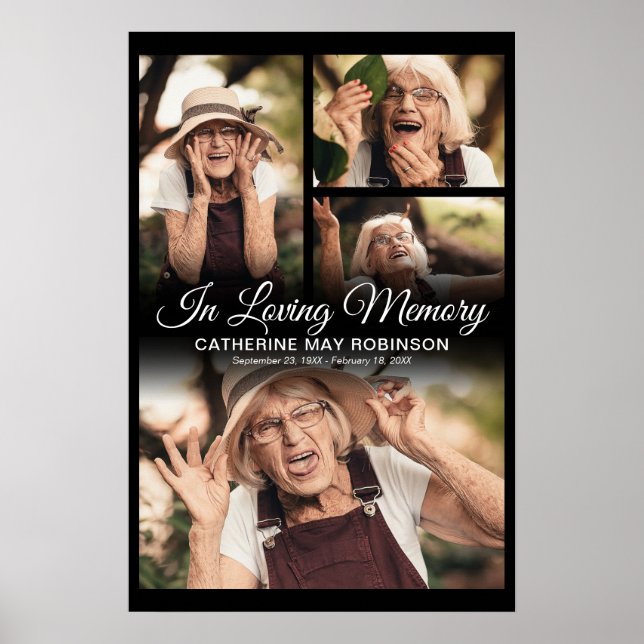 4 Foto Till Minne Poster (Framsidan)