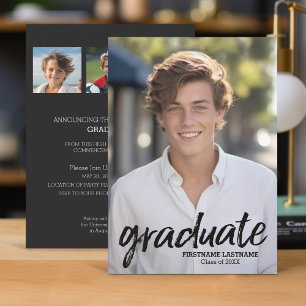 4 Foto Trendig Studenten Announce - lodrät Inbjudningar