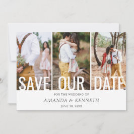 4 Fotoenkel Spara för Elegant vår  Bröllop Inbjudningar