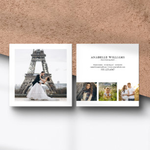 4 Fotogalleri Fotografi Fyrkantigt Visitkort