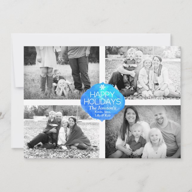 4 Fotojulkort - Glad helg Julkort (Framsida)