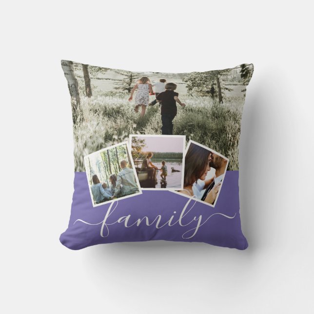 4 Fotokollage Family Personlig Kudde (Framsida)