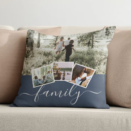 4 Fotokollage Family Personlig Kudde