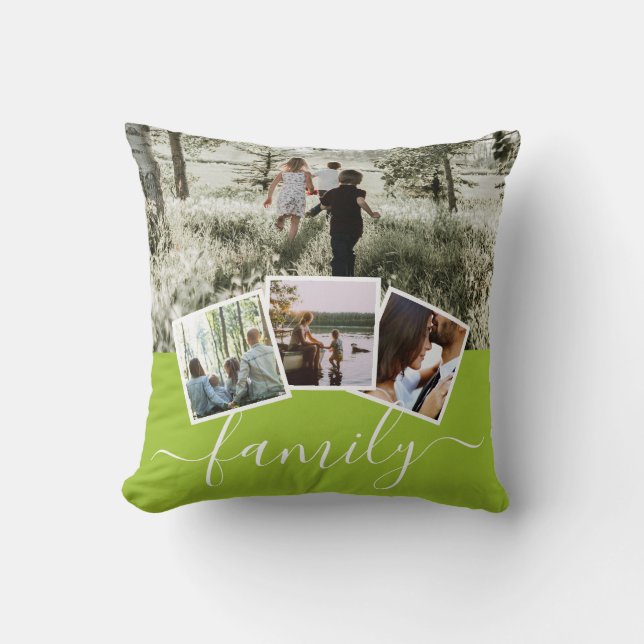 4 Fotokollage Family Personlig Kudde (Framsida)