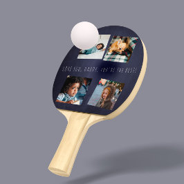 4 fotokollage Fars dag Kärlek du pappa marin Pingisracket