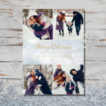 4 Fotokollage God jul Winter Frost