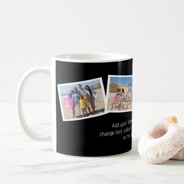 4 Fotokollage-mall och Personlig Kaffemugg (Med munk)