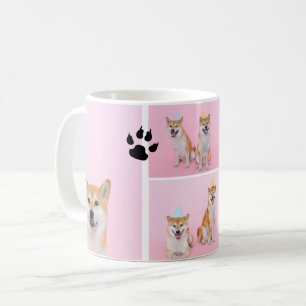 4 Fotokollage-mall personlig hund tass Kaffemugg