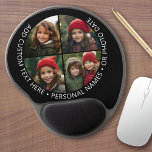 4 Fotokollage med Anpassningsbar av böjning runt Gel Musmatta<br><div class="desc">Använda upp till fyra kvadratiska eller selektiva mobila foton för att skapa en unik och personlig gåva. Lägg till 4 foton och text om du vill göra en speciell keepy för en vän eller en familjehändelse. Gräns och bakgrunden är svarta men kan ändras i det avancerade designområdet. Använda dina fyrkantiga...</div>
