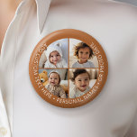 4 Fotokollage med Anpassningsbar av böjning runt Knapp<br><div class="desc">Lägg till 4 foton och text om du vill göra en speciell keepy för en vän eller en familjehändelse. Gräns och bakgrunden kan ändras i det avancerade designområdet. Använda dina fyrkantiga Instagram-foton för bästa resultat! OM DU VILL ÄNDRA BAKGRUND - klicka på det anpassade eller avancerade designområdet och välj ett...</div>