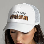 4 Fotokollage med trendigets studsskript - vitt Keps<br><div class="desc">Användans fyrkantiga beskurna foton ger bäst resultat. Det här 4 fotomoderna rutnätet med kollage och rundade hörn. Lägg till bilder som du vill ha i den här filmremsa om du vill ha en roligt minneshållare. Ett konstnärligt sätt att visning ditt bästa bilder för fotodelning.</div>
