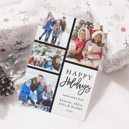 4 Fotokollage Modern Glad helg Julkort