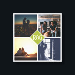 4 Fotokollage Monogrammed Canvastryck<br><div class="desc">4 Fotokollage Monogrammed skapat av personligens väggkonst - Kanvastryck från Ricaso - lägg till egna foton och texter på den här underbara arbetsytan</div>