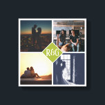 4 Fotokollage Monogrammed Canvastryck<br><div class="desc">4 Fotokollage Monogrammed skapat av personligens väggkonst - Kanvastryck från Ricaso - lägg till egna foton och texter på den här underbara arbetsytan</div>