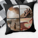 4 Fotokollage-Personlig för Anpassningsbar Kudde<br><div class="desc">Skapa en Anpassningsbar Photo Collage unikt anpassat personlig 4 Fotokudde från Ricaso</div>